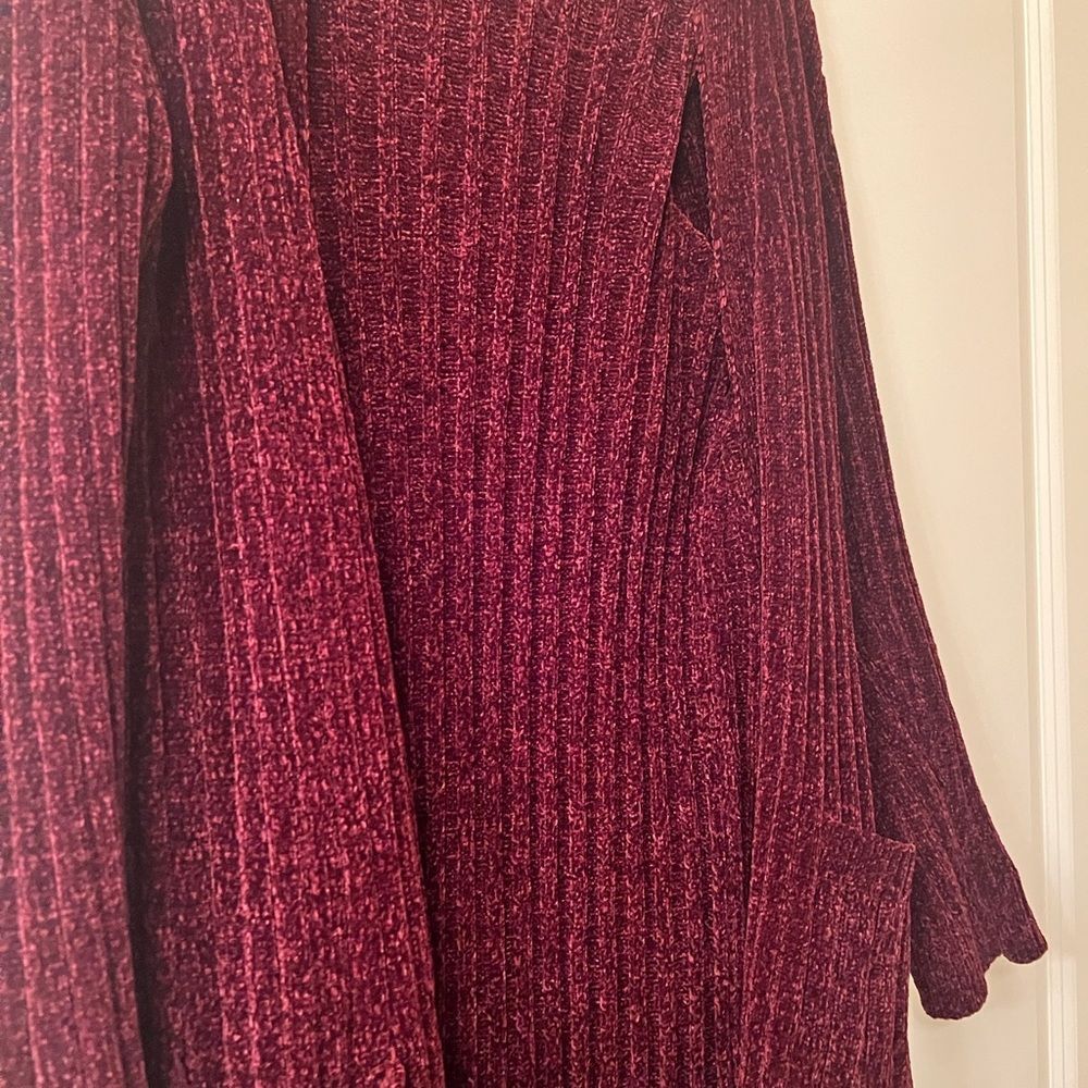 Burgundy Robe with pockets on both sides